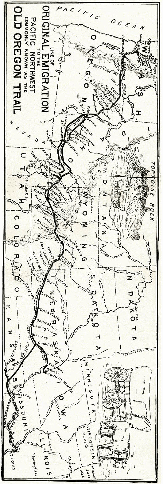 oregon trail 1907 - /American_History/maps/oregon_trail_1907.png.html
