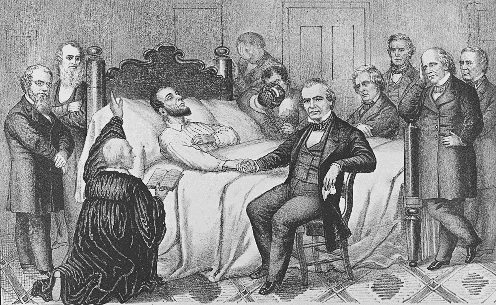 deathbed of Lincoln