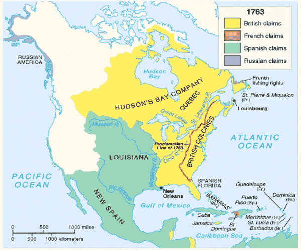 North America 1763