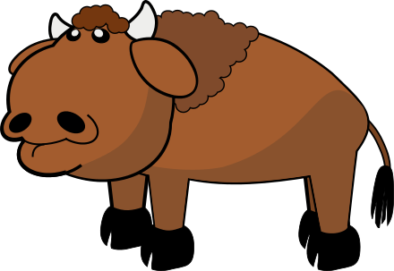 bison cartoon