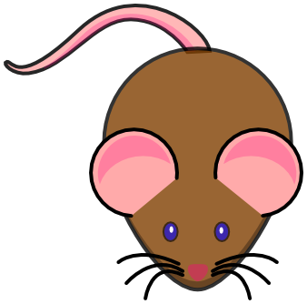 brown mouse clipart 3