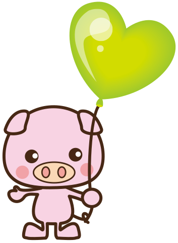 pig w balloon