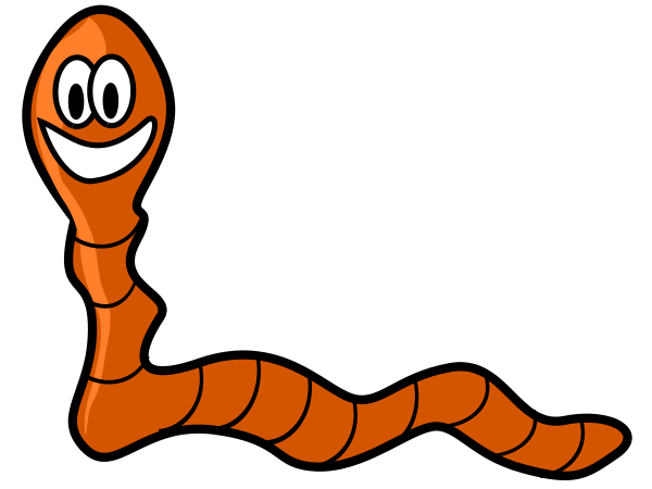 worm happy cartoon