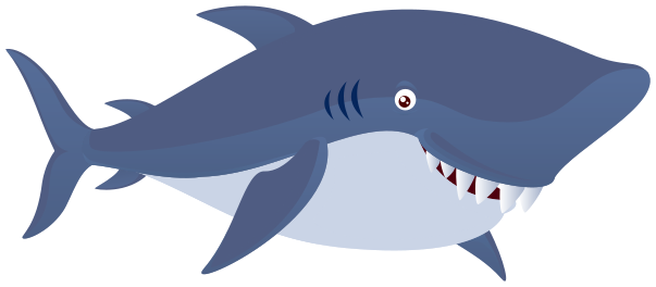 shark toothy grin