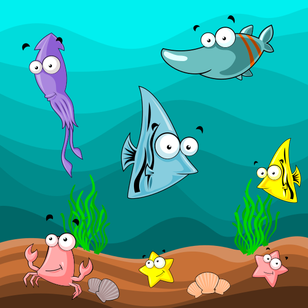 undersea cartoon