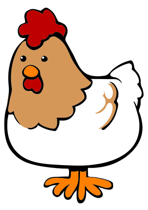 Chicken cartoon 04
