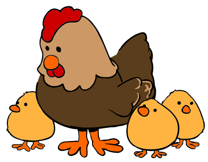 Hen-and-chicks-cartoon