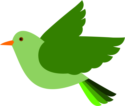 clip art bird green