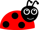 ladybug smiling cartoon