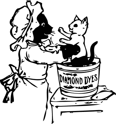 cats and dye