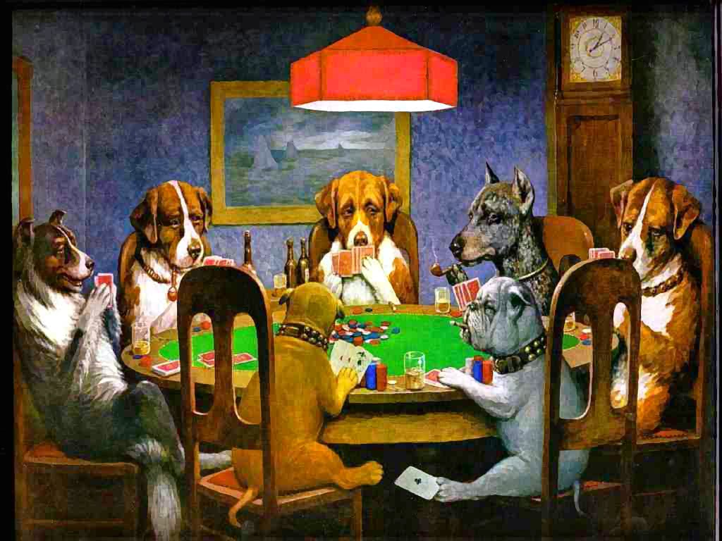 Dog poker AFriendinNeed