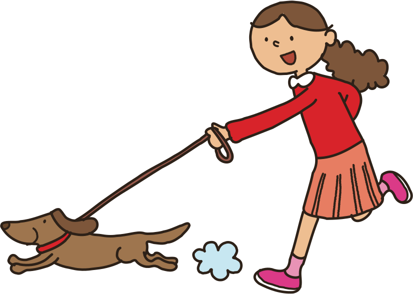 girl-walking-dog