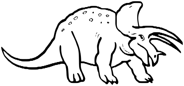 Triceratops clipart