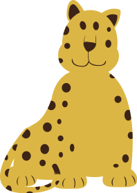 leopard grinning