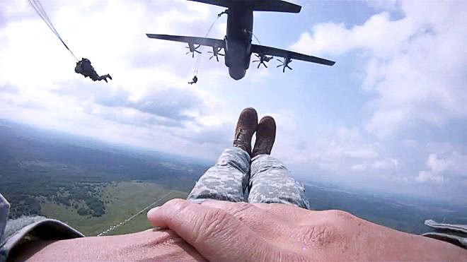 parachuting US Army