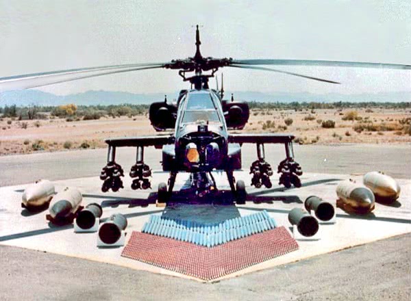 AH-64 with weapons