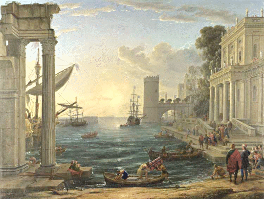 Claude Gellee  Seaport with the Embarkation of the Queen of Sheba