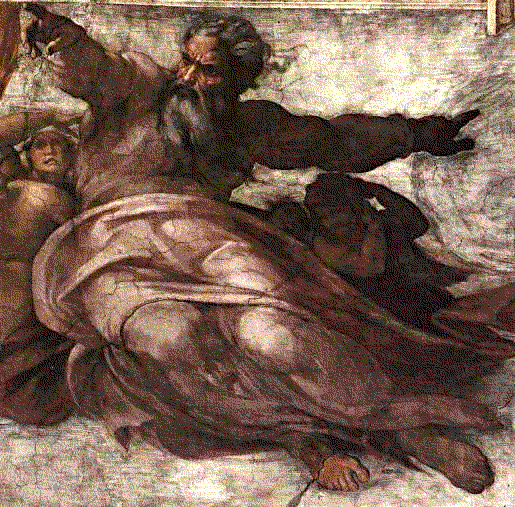 Michelangelo  Creation of Sun and Moon