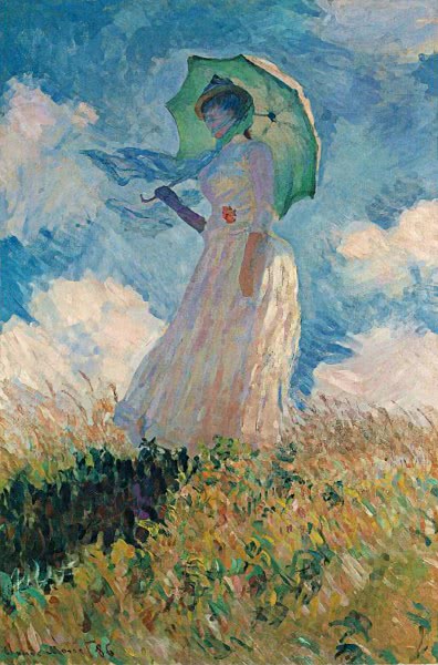 Monet  Woman witha Parasol
