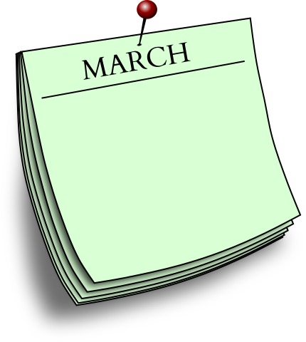note monthly  March