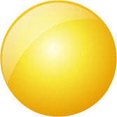 glossy button blank yellow circle