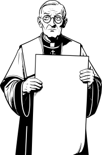 old-priest-holding-blank-sign