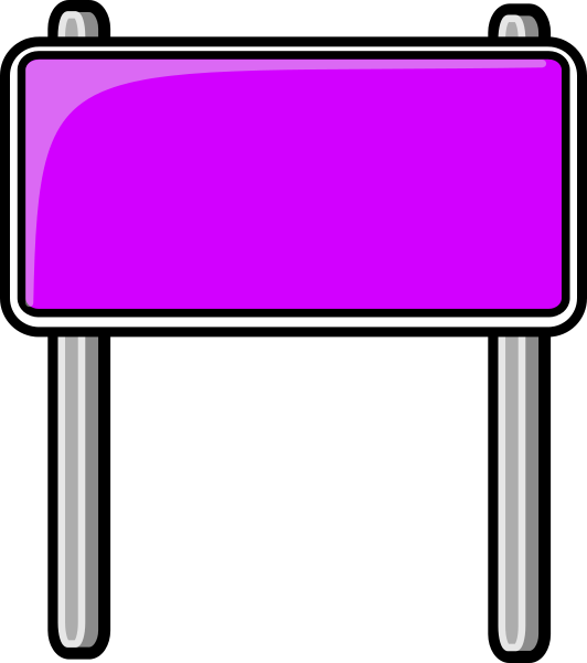 highway sign purple
