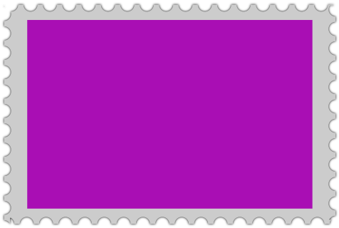 Stamp blank purple