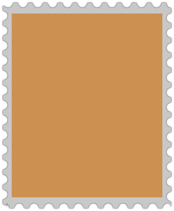 stamp blank vertical brown