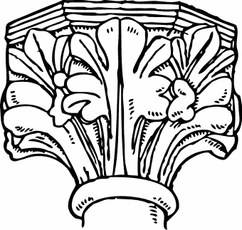 decorated gothic capital