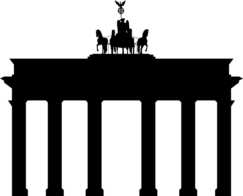 Brandenburger Gate silhouette