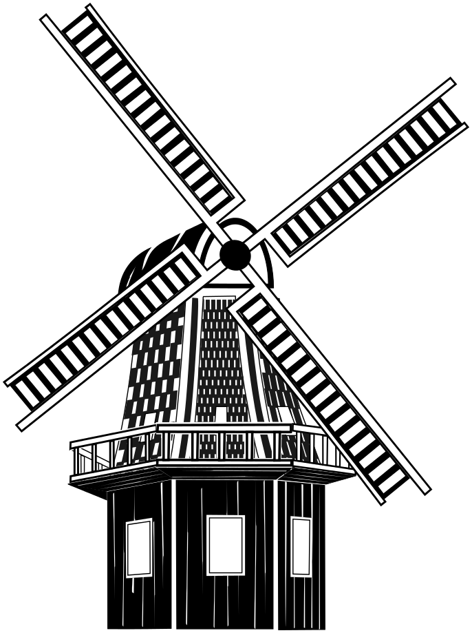 windmill BW
