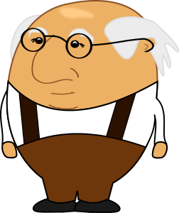 old man egg shaped cartoon
