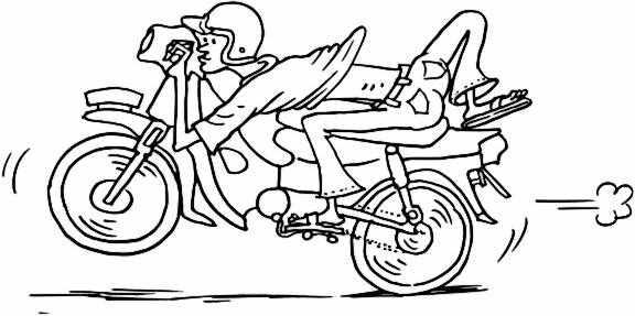 motorcycle cartoon