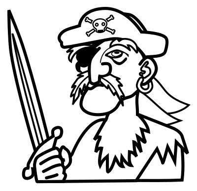 pirate lineart