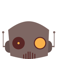 robot head asymetrical