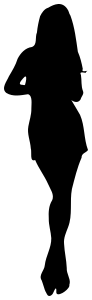 woman in dress silhouette 2