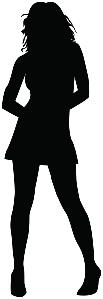 woman in dress silhouette 3