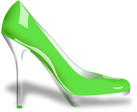 glossy high heel shoe green - /clothes/footware/heels/glossy_high_heels ...