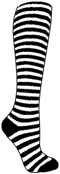 striped sock