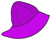 rain hat purple