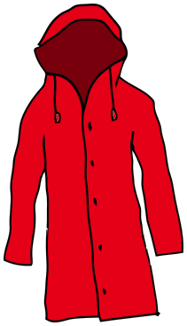 raincoat red