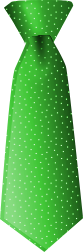 tie dotted green