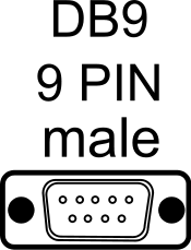 9 pin connector male
