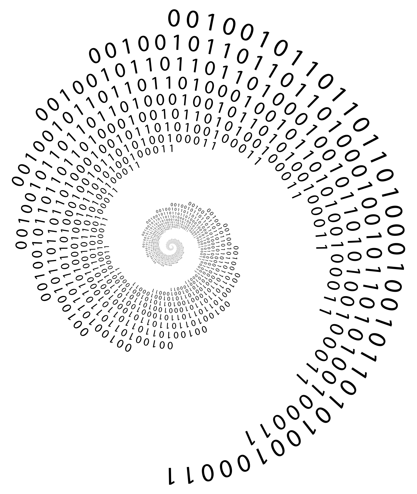 binary golden spiral