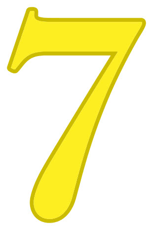 number 7 yellow
