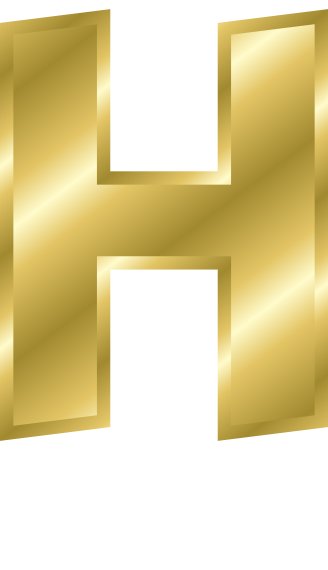 gold letter capitol H - /signs_symbol/alphabets_numbers/gold/gold ...