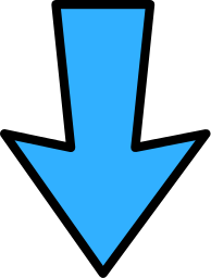 arrow outline blue down - /signs_symbol/arrows/arrows ...