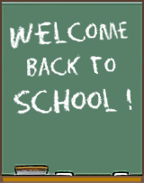 welcome back to school chalkboard