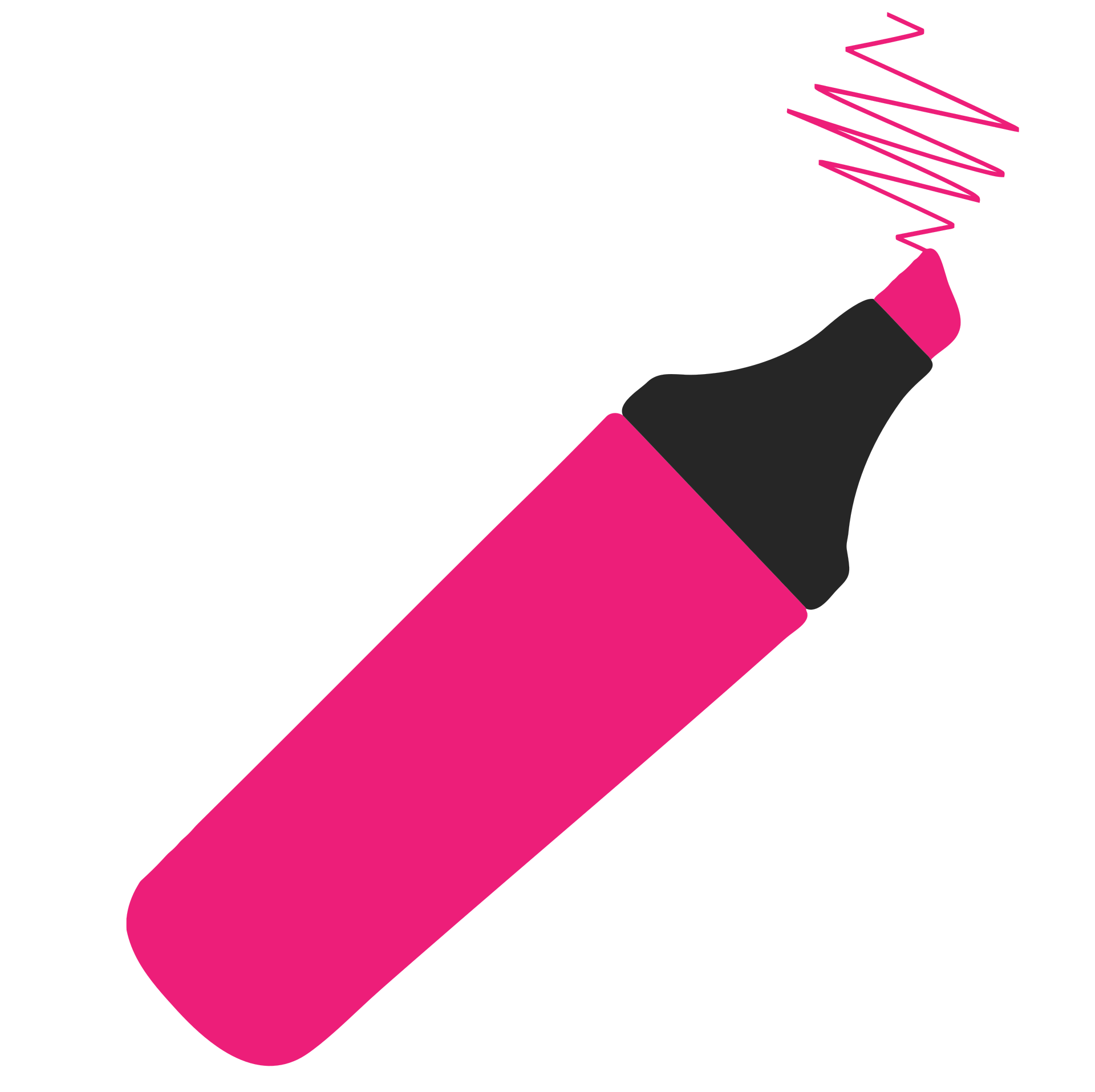 Highlighter-Pen pink